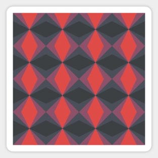 Dark diamond pattern Magnet